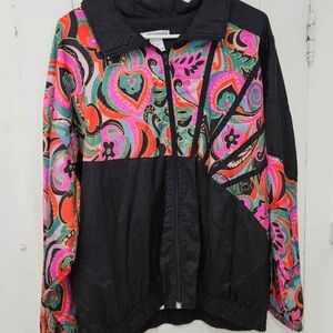 Vintage Colorblock Windbreaker Jacket